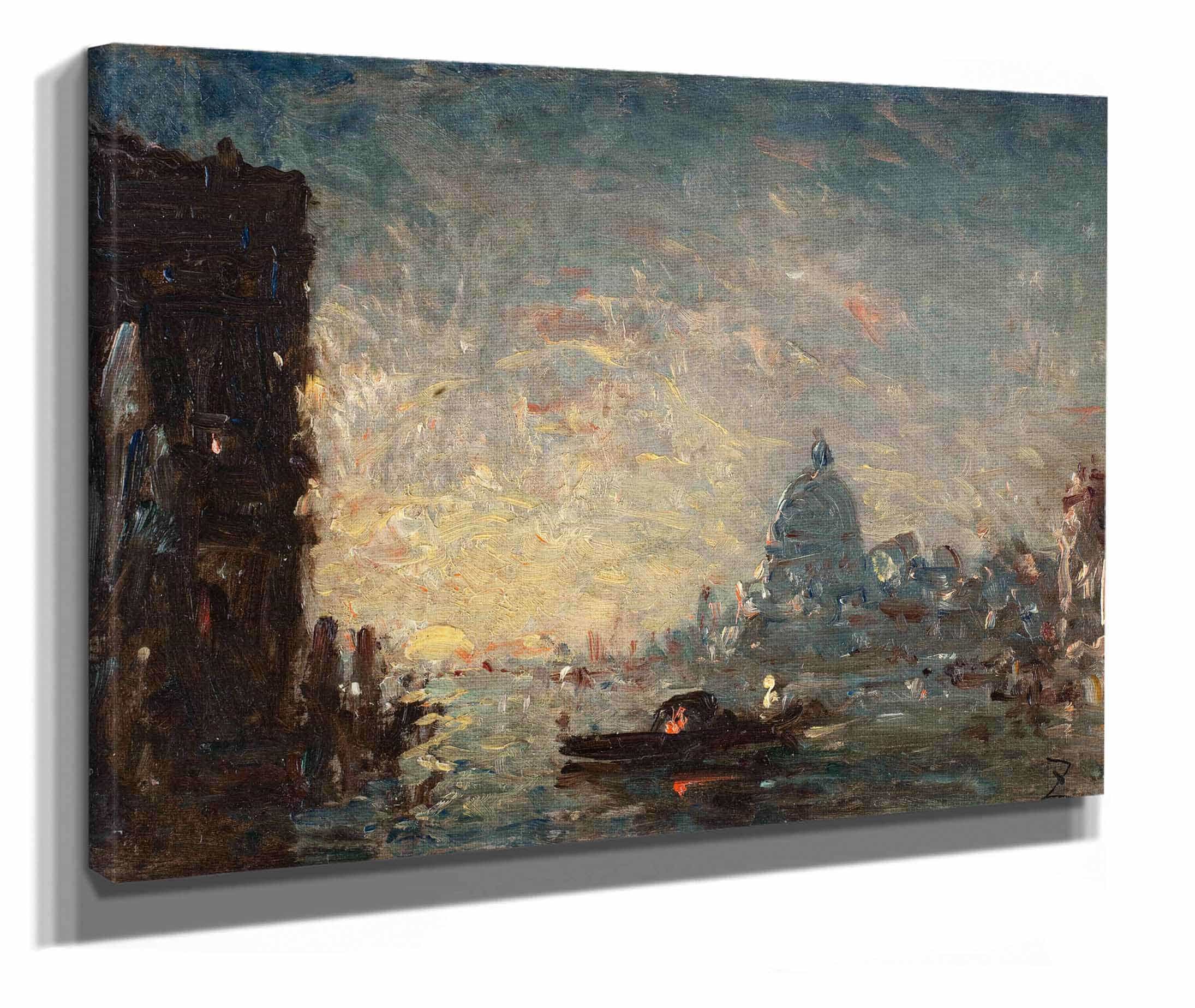 Venise Au Coucher Du Soleil by Felix Ziem