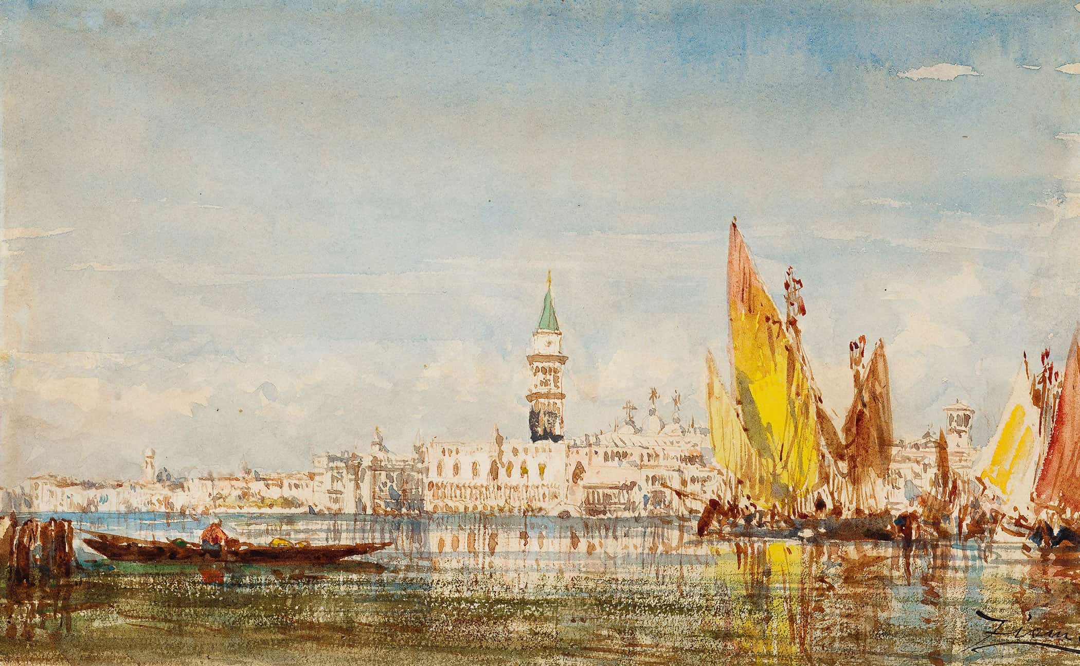 Venise by Felix Ziem