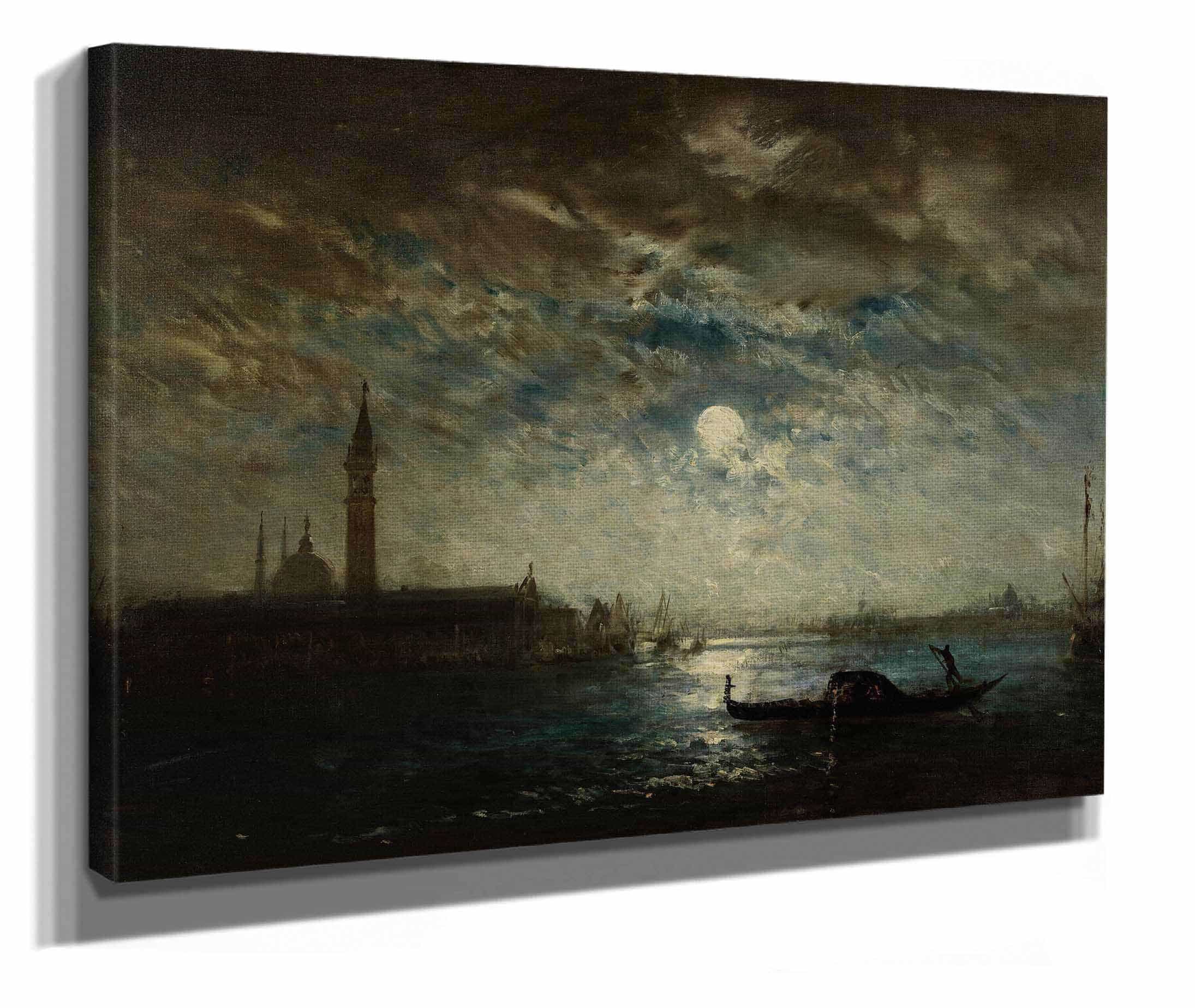 Venise Et Le Campanile Au Clair De Lune by Felix Ziem