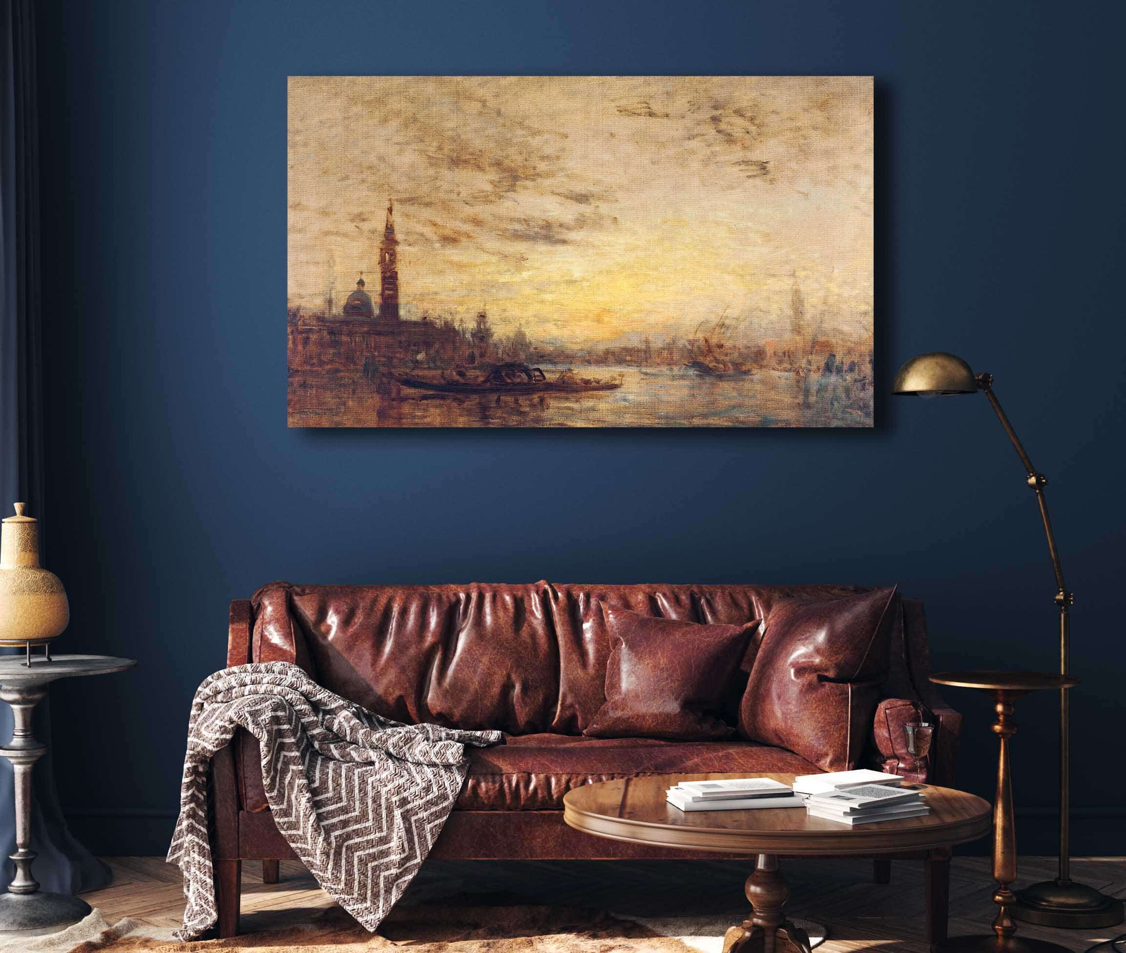Venise La Giudecca Au Crepuscule by Felix Ziem