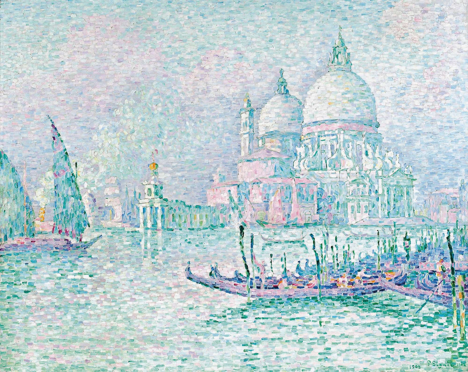 Venise La Salute Vert by Paul Signac