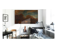 Venise La Sortie Du Jardin Francais Au Crepuscule by Felix Ziem