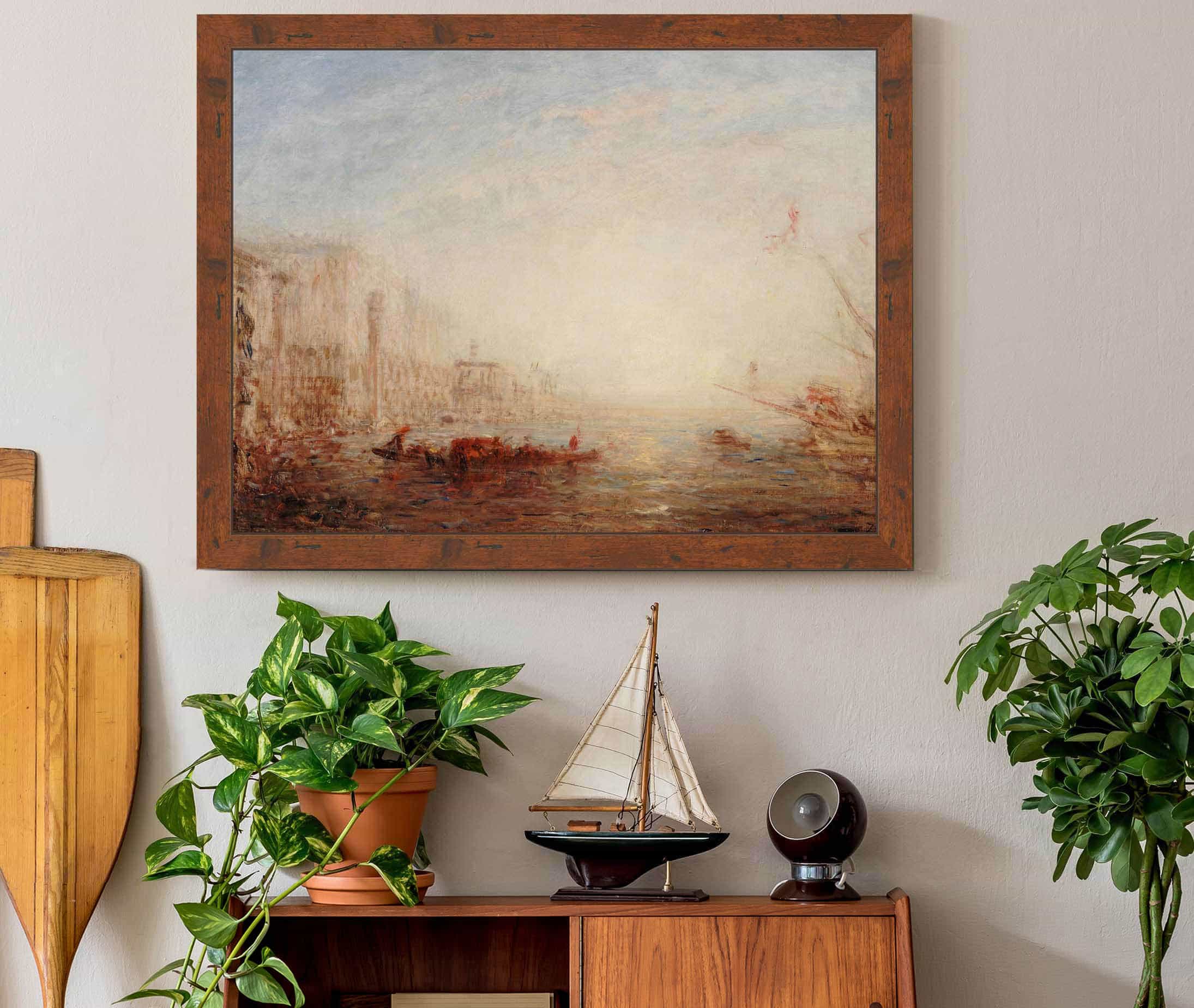 Venise Le Grand Canal Au Soleil Levant by Felix Ziem