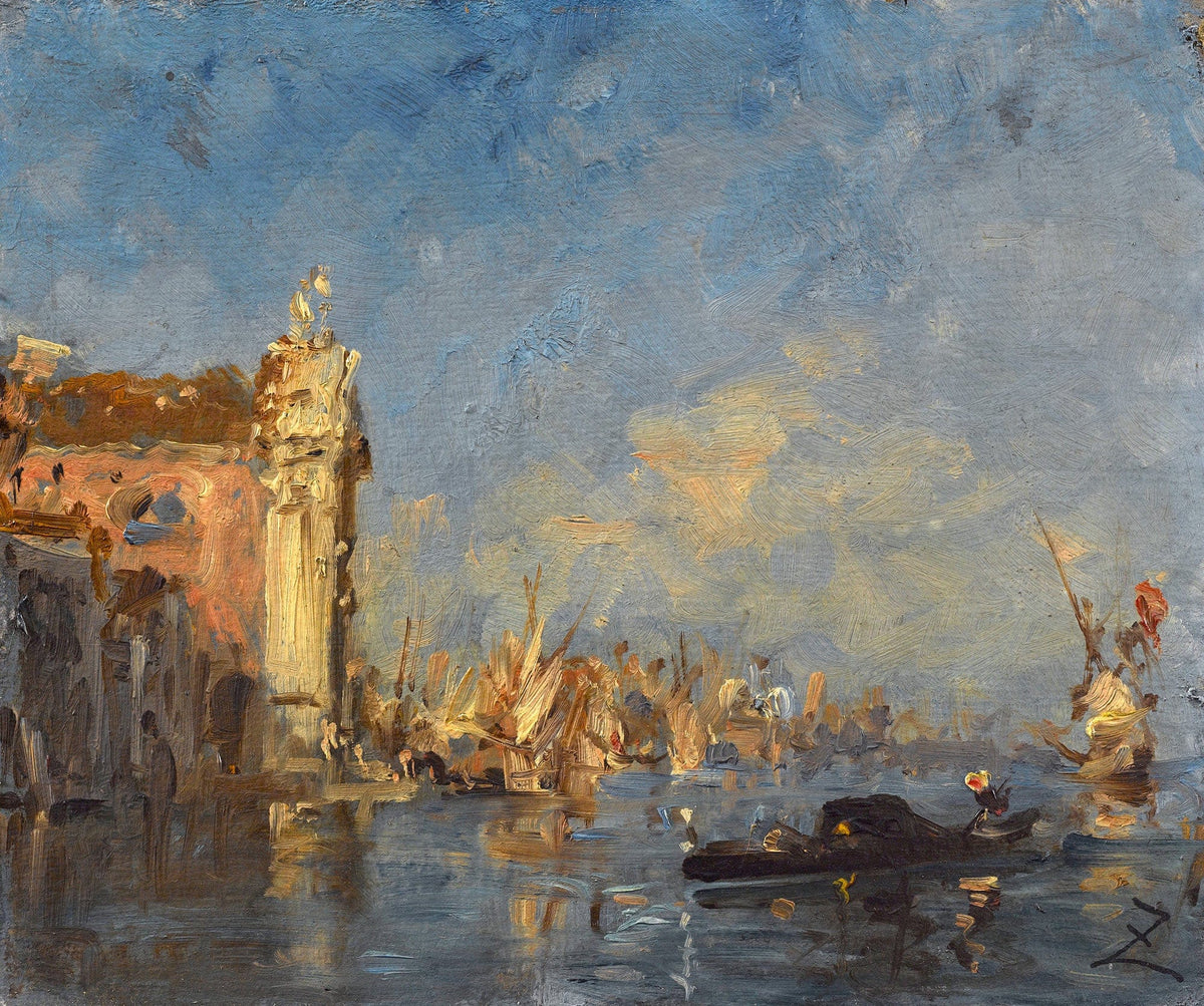 Venise Leglise Des Gesuati by Felix Ziem