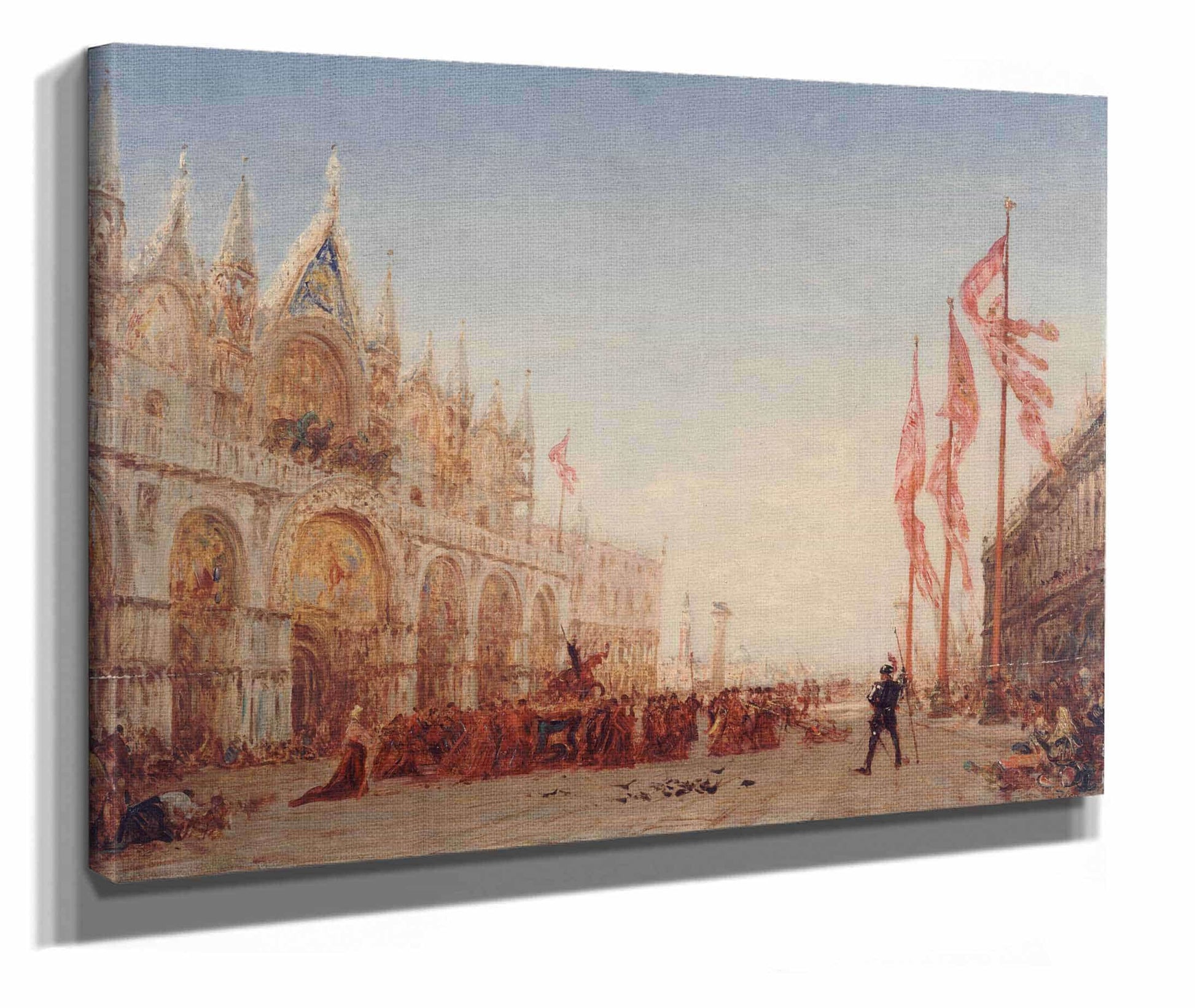 Venise Procession De La Saint Georges by Felix Ziem