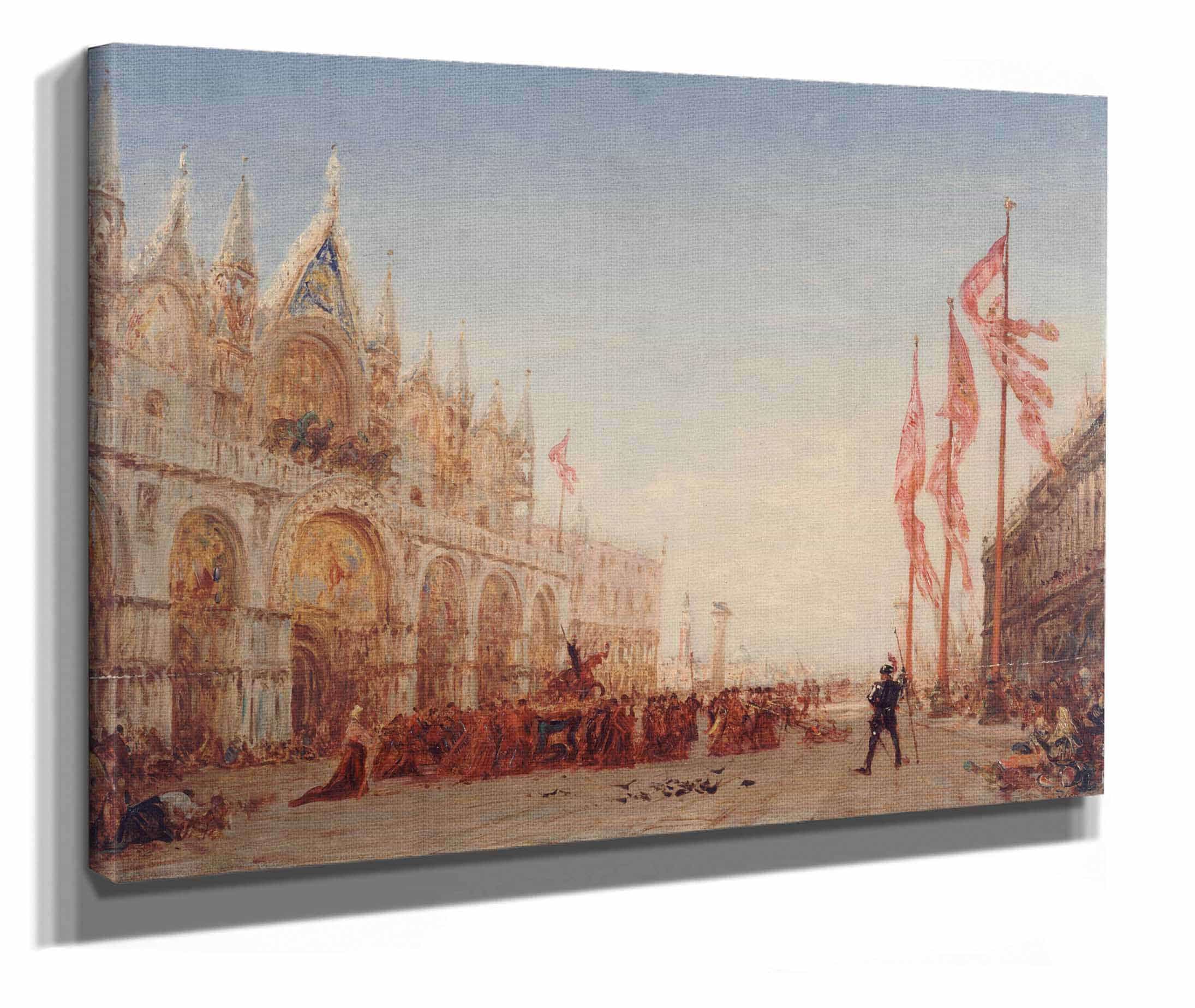 Venise Procession De La Saint Georges by Felix Ziem