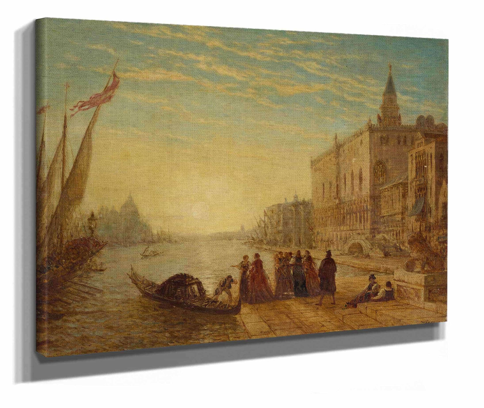 Venise Quai Des Esclavons by Felix Ziem