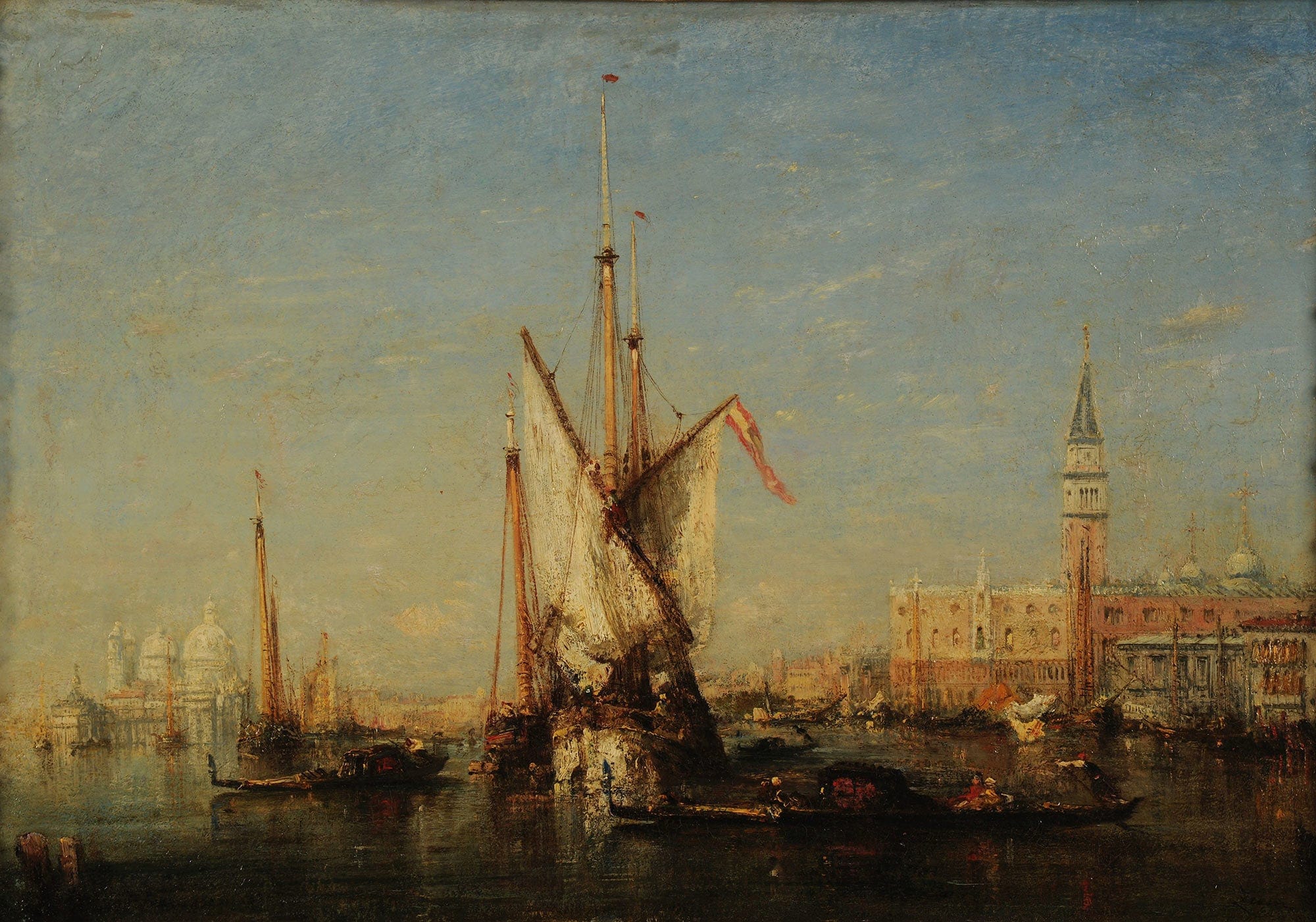 Venise Vue Sur San Giorgio Before by Felix Ziem