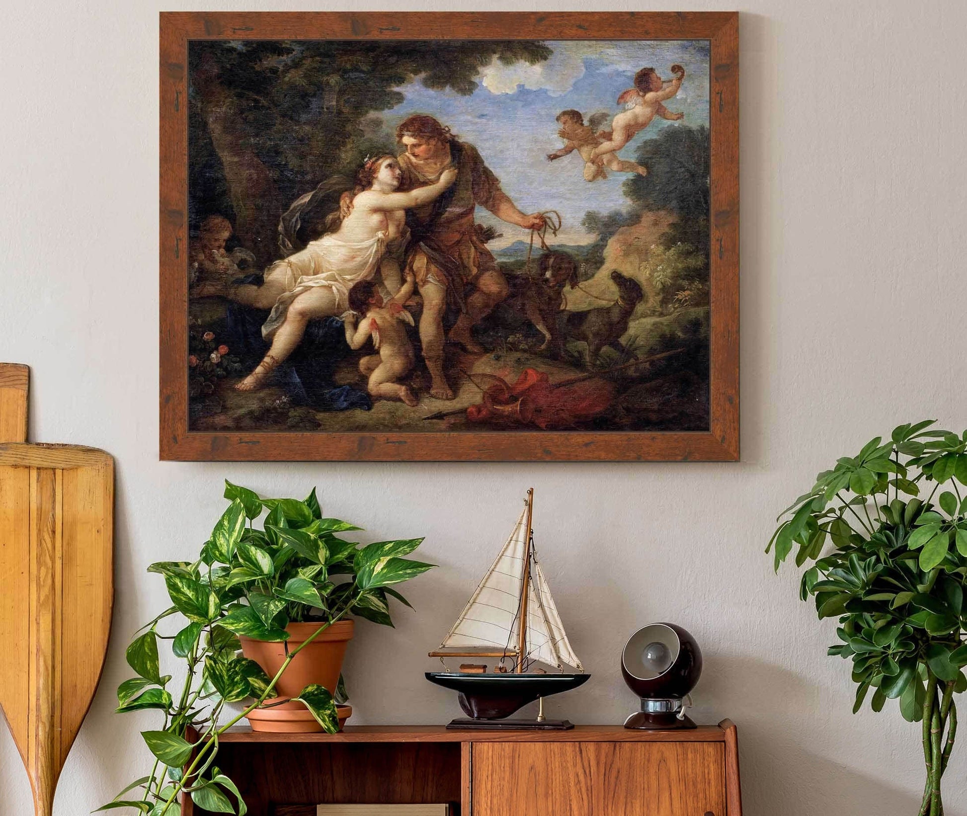 Venus And Adonis by Charles Joseph Natoire