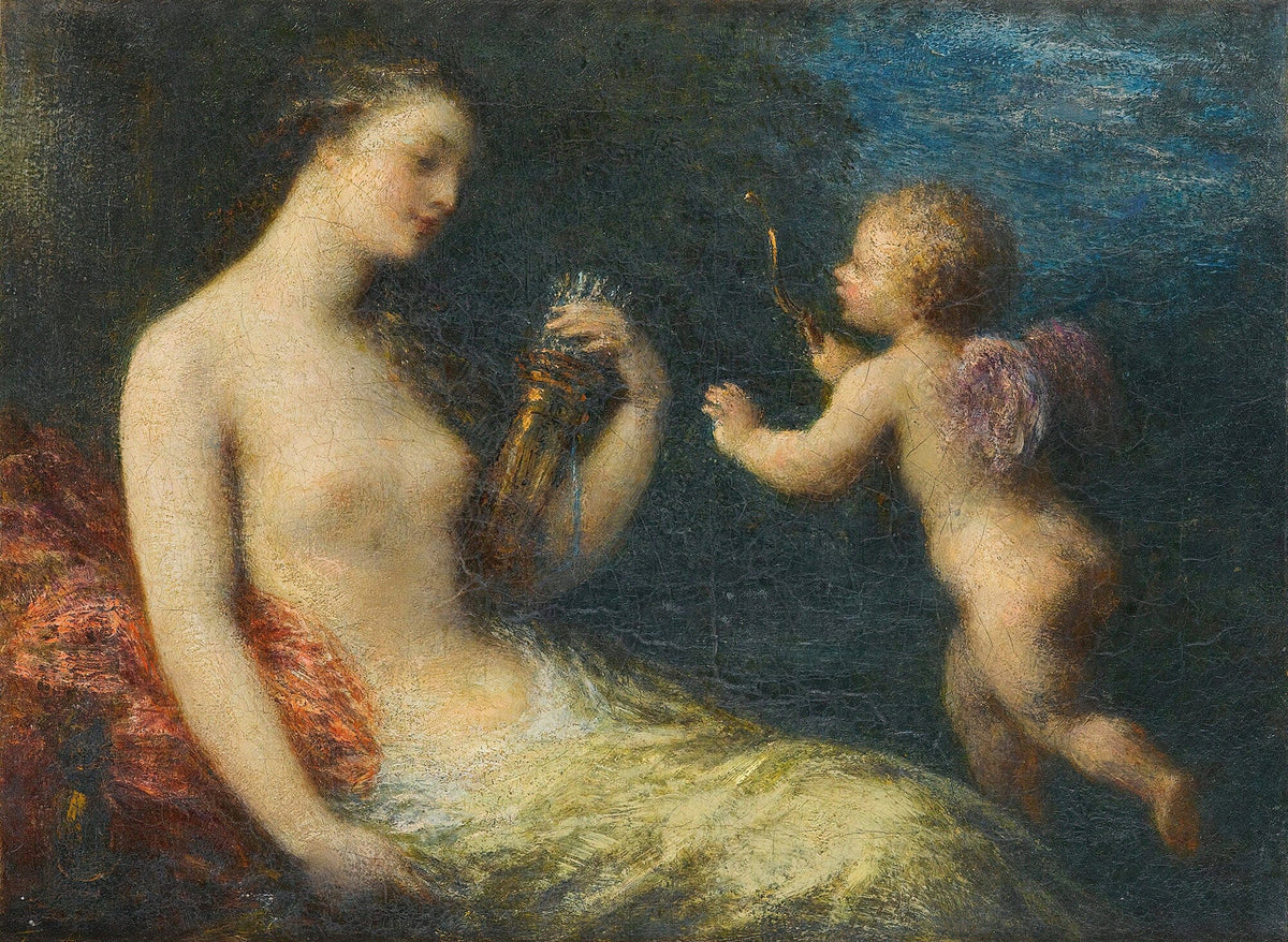 Venus And Cupid by Henri Fantin Latour
