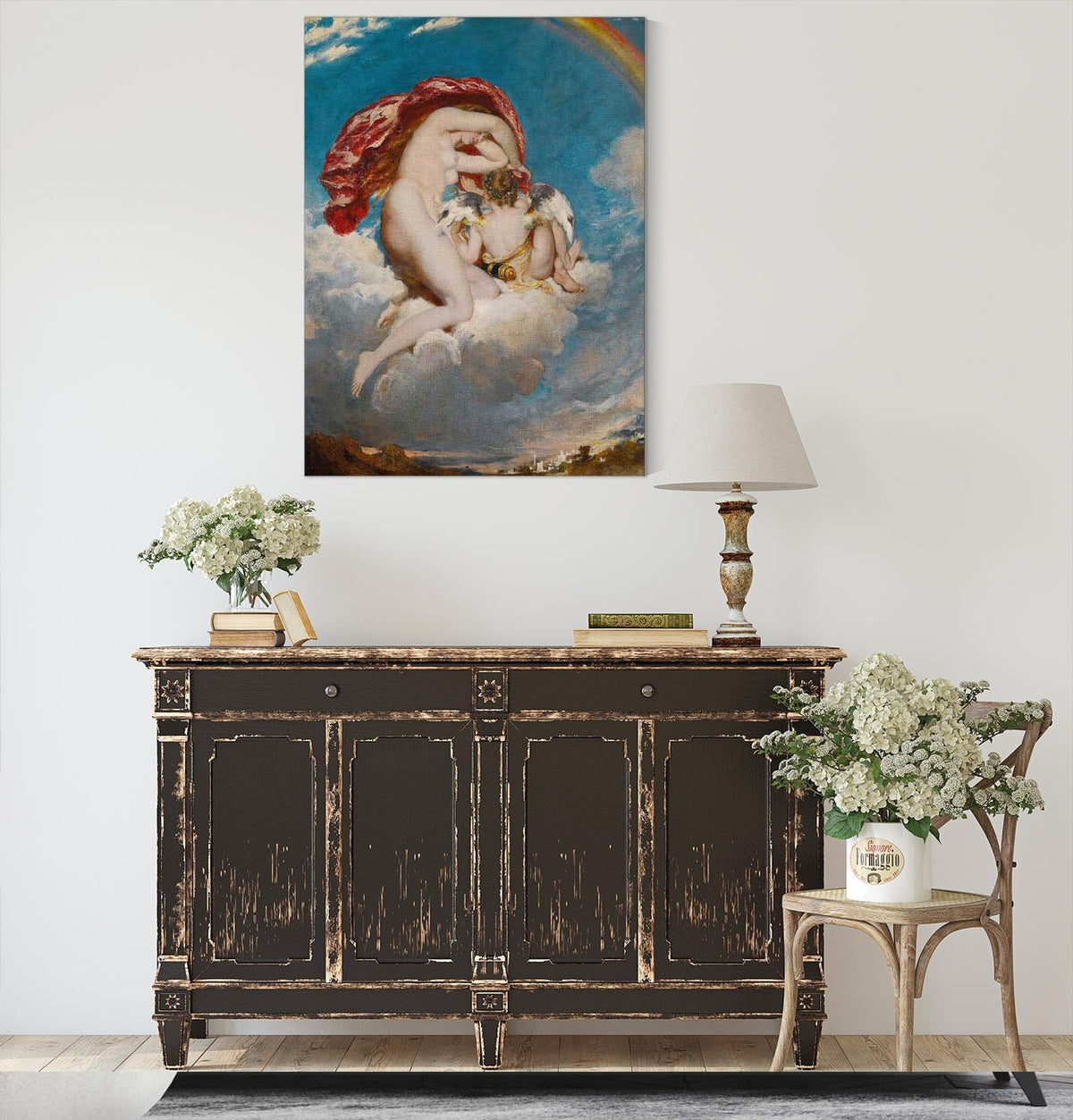 Venus And Cupid Descending by William Etty