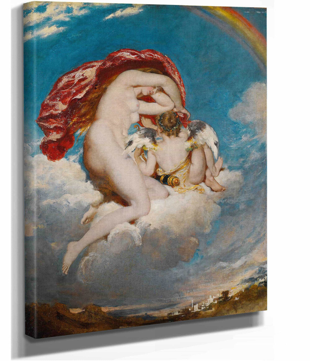 Venus And Cupid Descending by William Etty