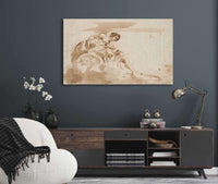 Venus And Cupid In A Chariot by Guercino