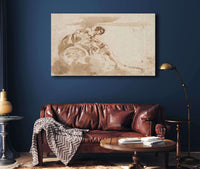 Venus And Cupid In A Chariot by Guercino