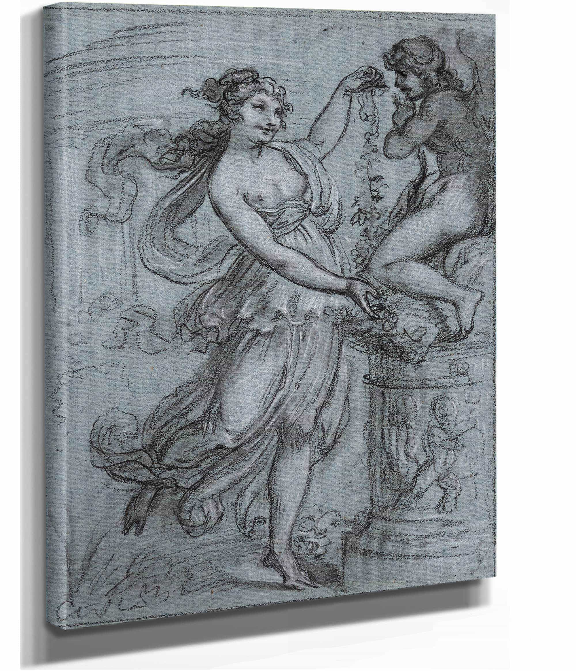Venus Couronnant Lamour by Pierre Paul Prudhon