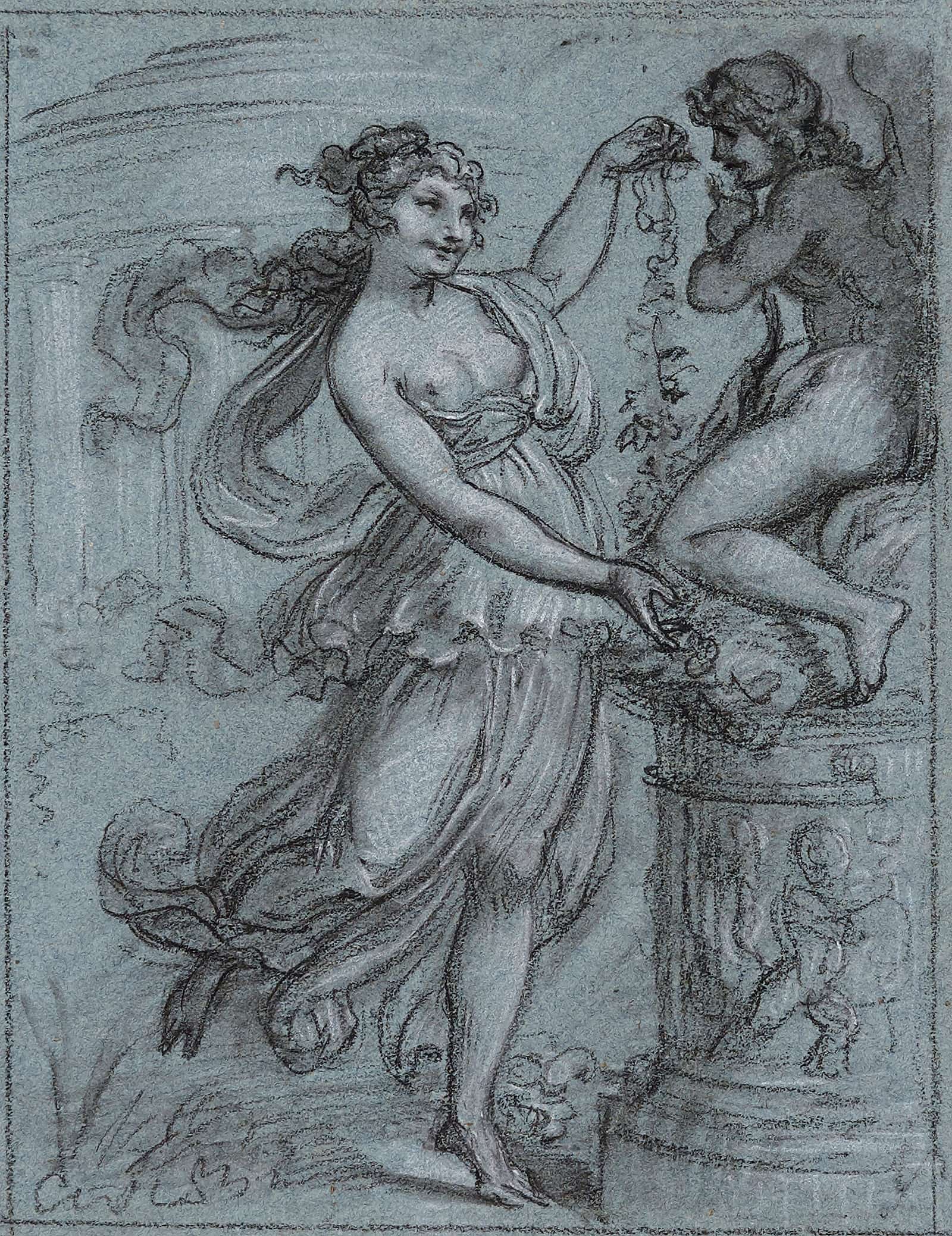 Venus Couronnant Lamour by Pierre Paul Prudhon