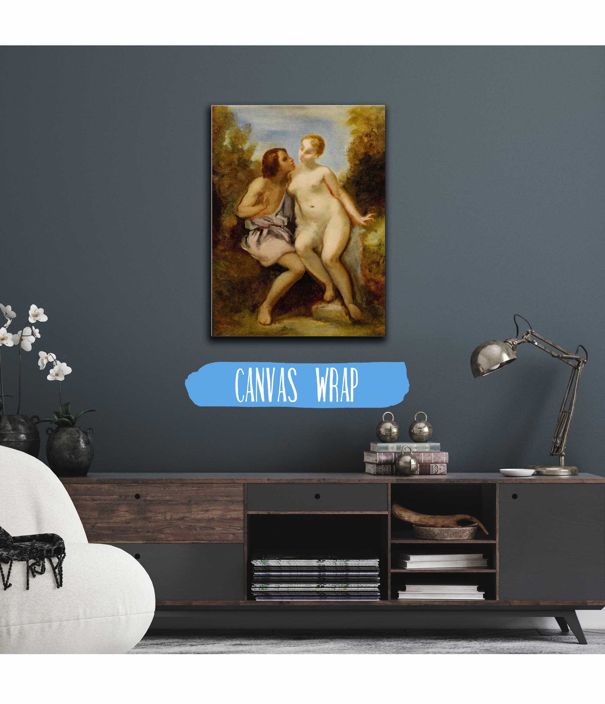 Venus Et Adonis by Narcisse Virgile Diaz De La Pena