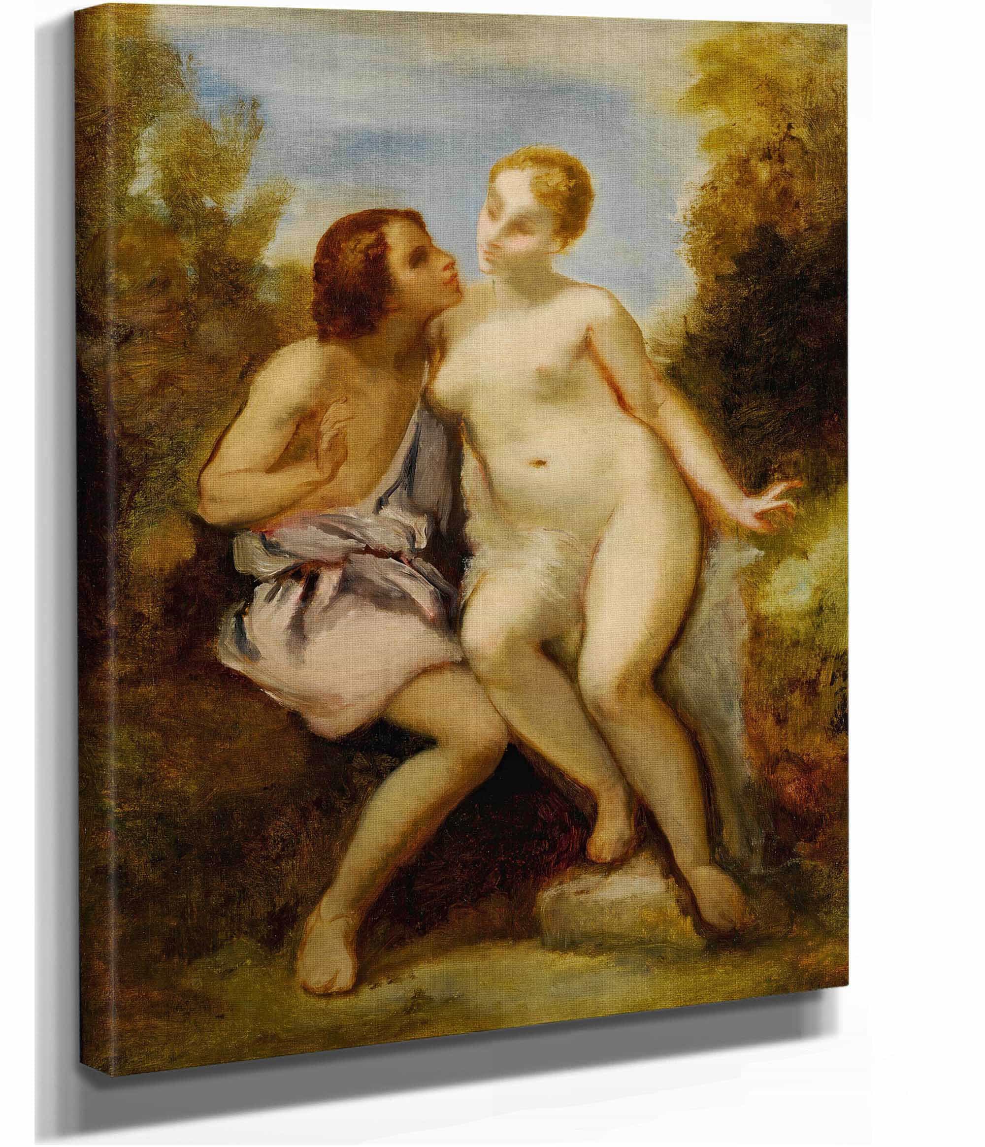 Venus Et Adonis by Narcisse Virgile Diaz De La Pena