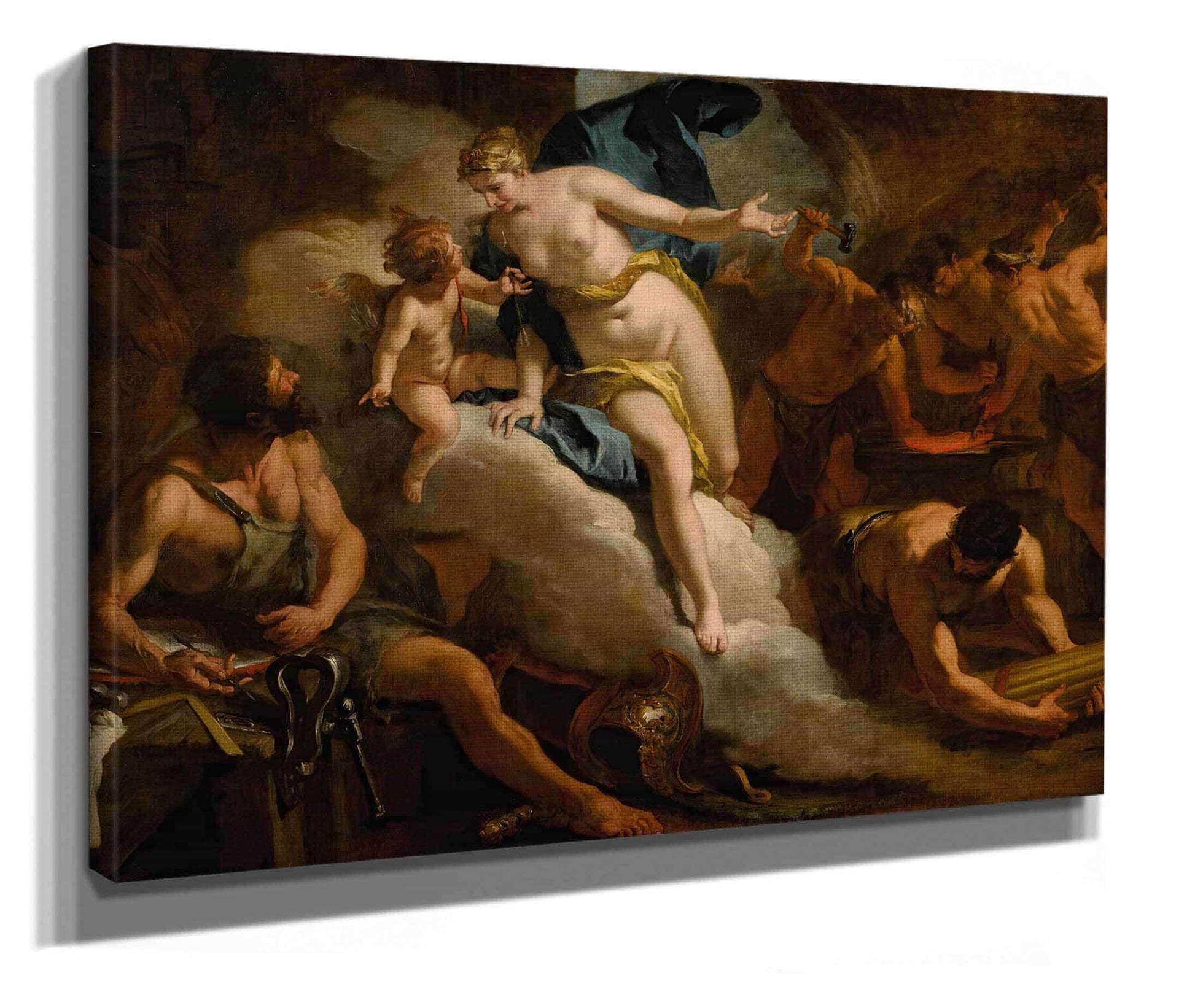 Venus In The Forge Of Vulcan by Sebastiano Ricci