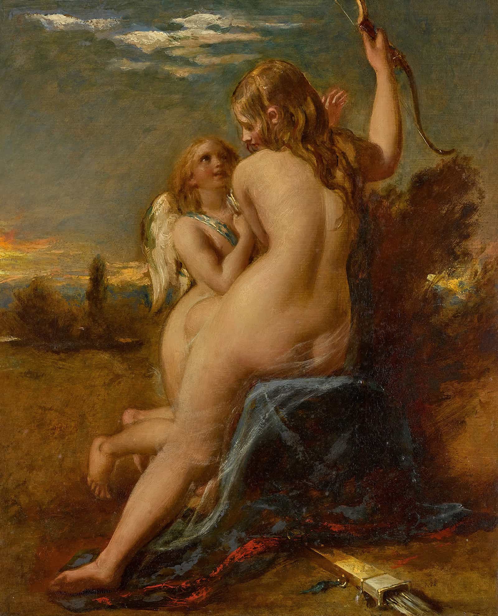 Venus Relieving Cupid Of His Bow by William Etty