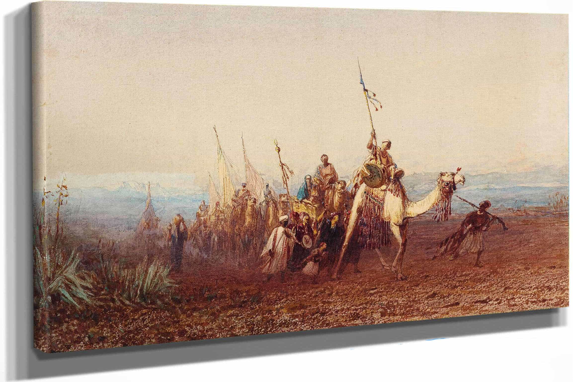 Vers Le Caire La Caravane by Felix Ziem