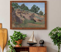 Versant Rocheux by Jean Baptiste Camille Corot