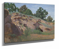 Versant Rocheux by Jean Baptiste Camille Corot