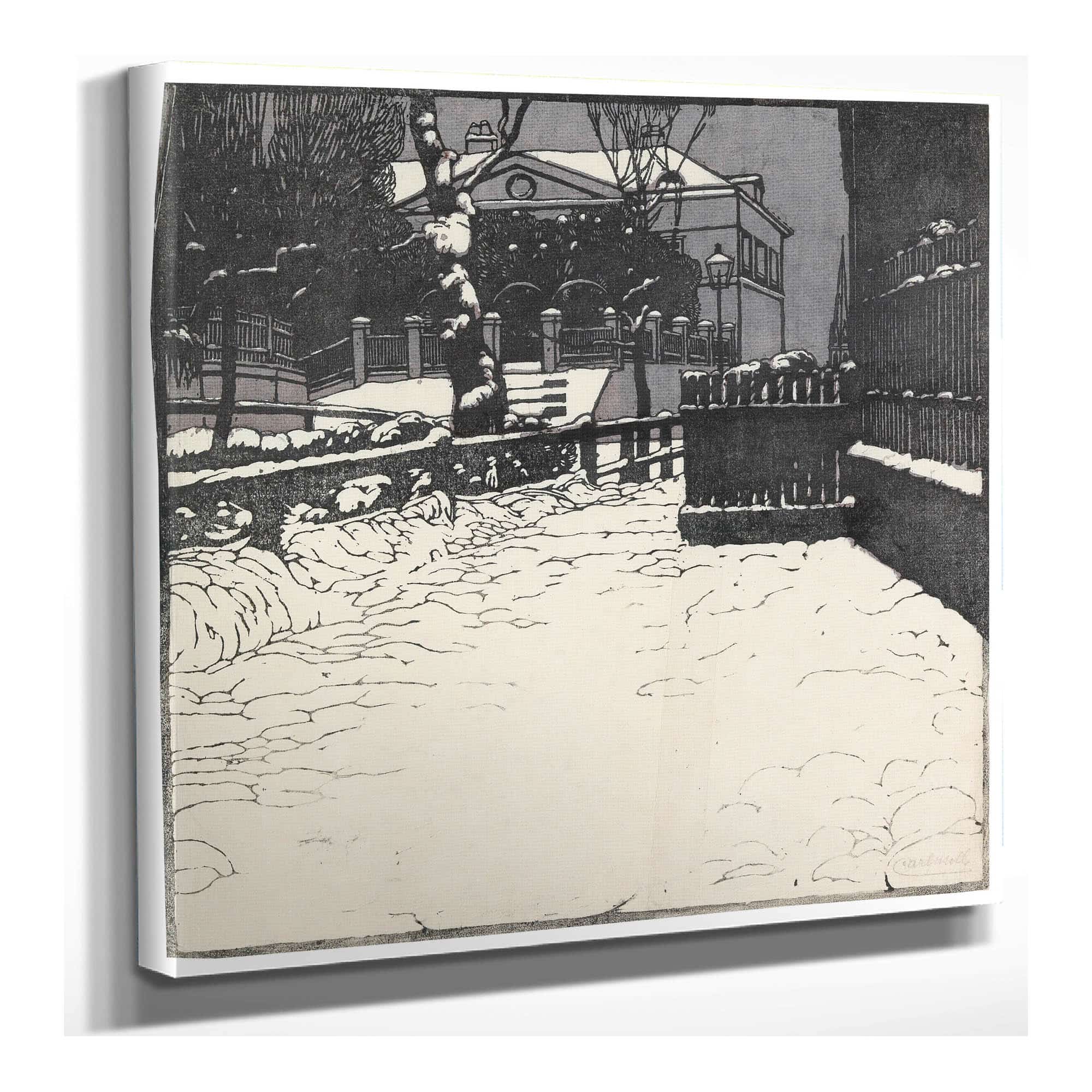 Verschneite Villa In Dobling by Carl Moll