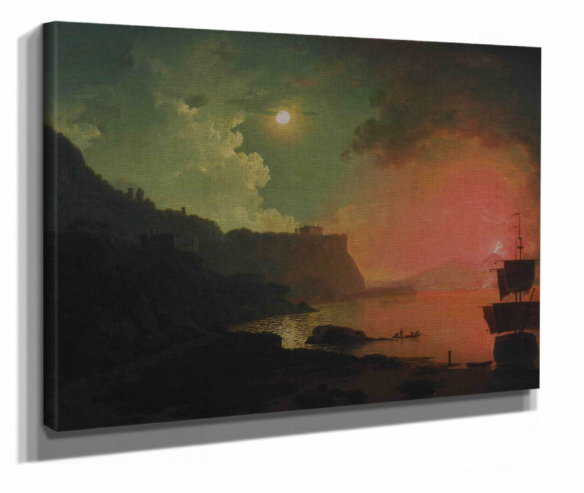 Vesuvius From Posillipo by Joseph Wright Of Derby