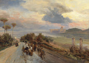 Via Cassia Bei Rom by Oswald Achenbach