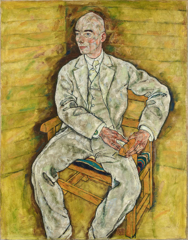 Victor Ritter Von Bauer by Egon Schiele