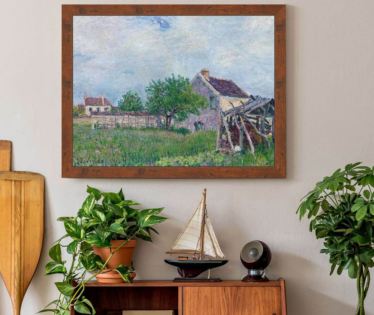 Vieille Chaumiere Aux Sablons by Alfred Sisley