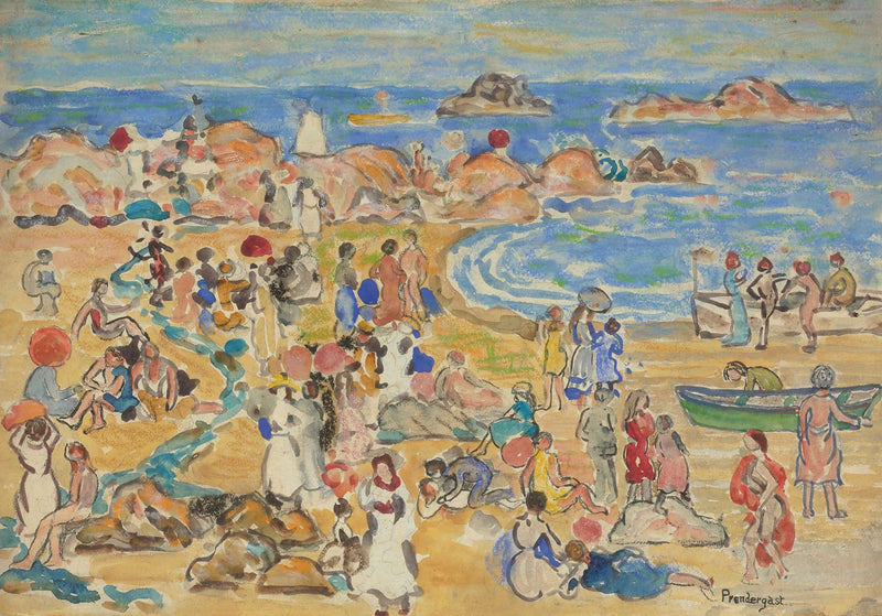 View Along New England Coast by Maurice Prendergast