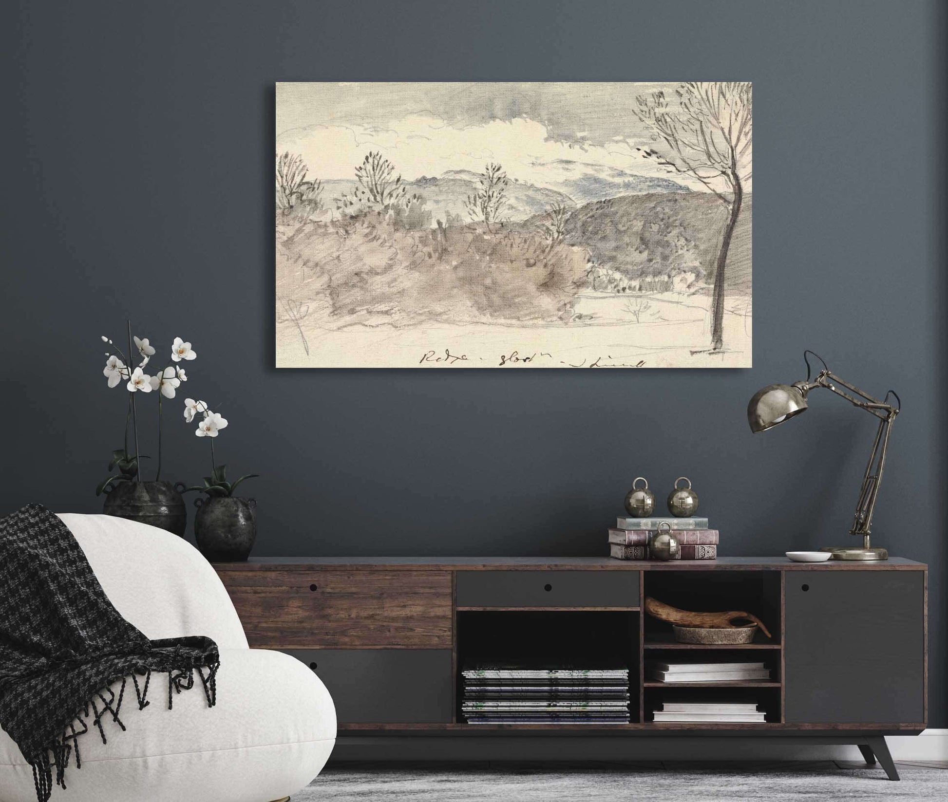 View At Mr Sheppards The Ridge Gloucestershire by John Linnell