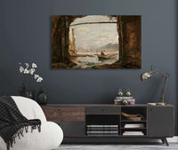 View From A Grotto Near Posillipo by Johan Christian Dahl