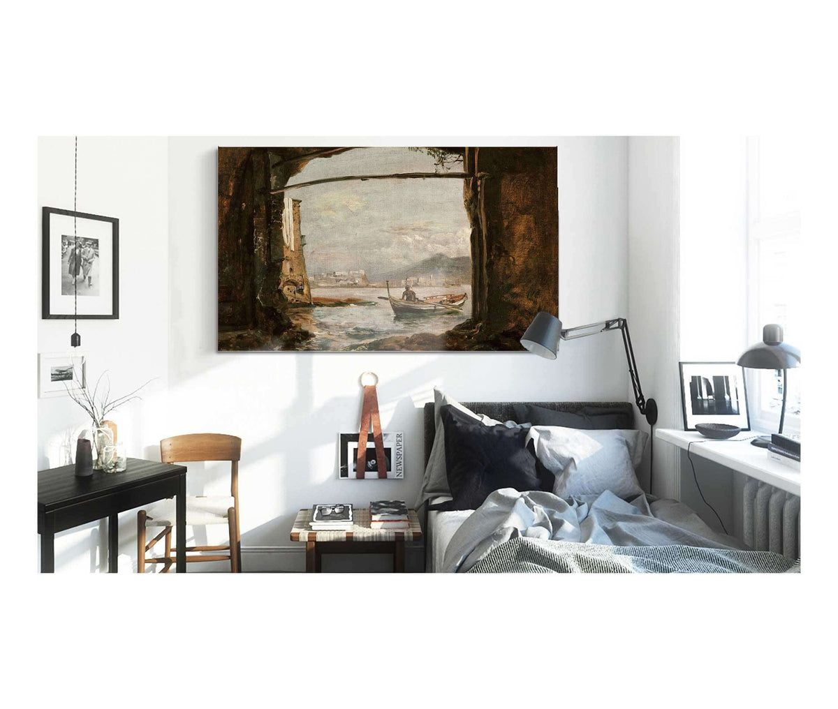 View From A Grotto Near Posillipo by Johan Christian Dahl