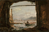 View From A Grotto Near Posillipo by Johan Christian Dahl