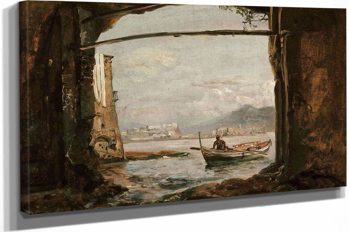 View From A Grotto Near Posillipo by Johan Christian Dahl