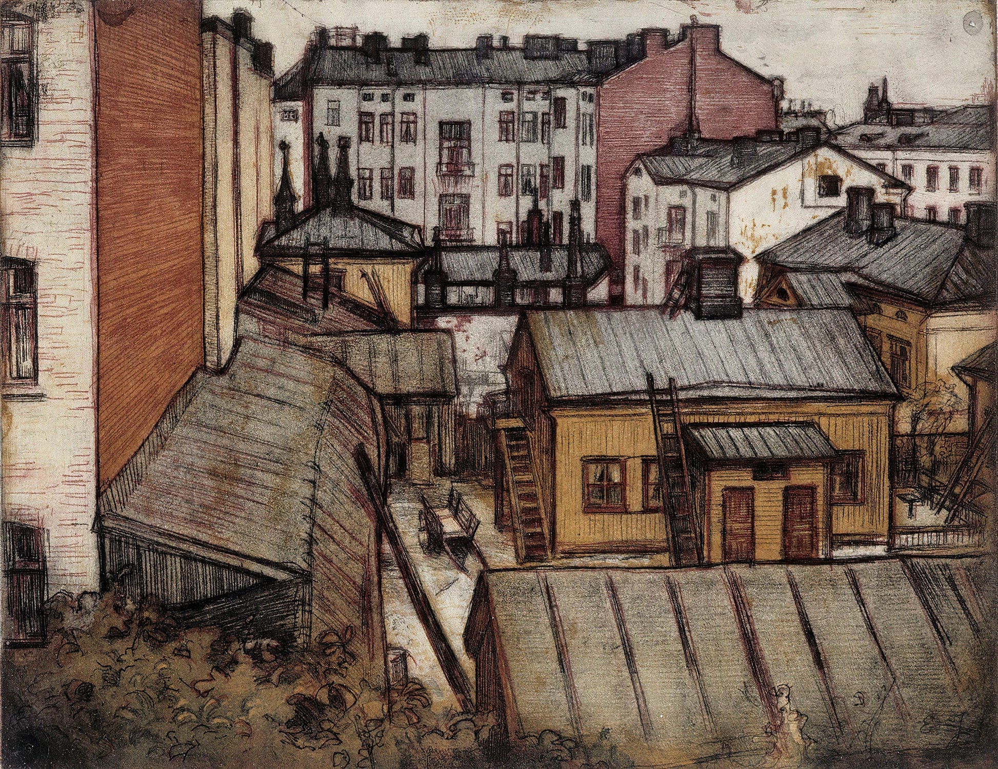 View From The Artists Bernhardinkatu Home by Eero Jarnefelt