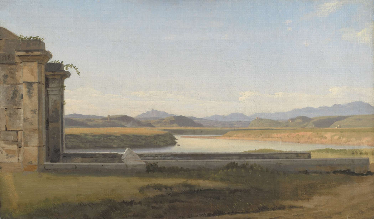 View From The Fontana Acetosa Rome by Christoffer Wilhelm Eckersberg