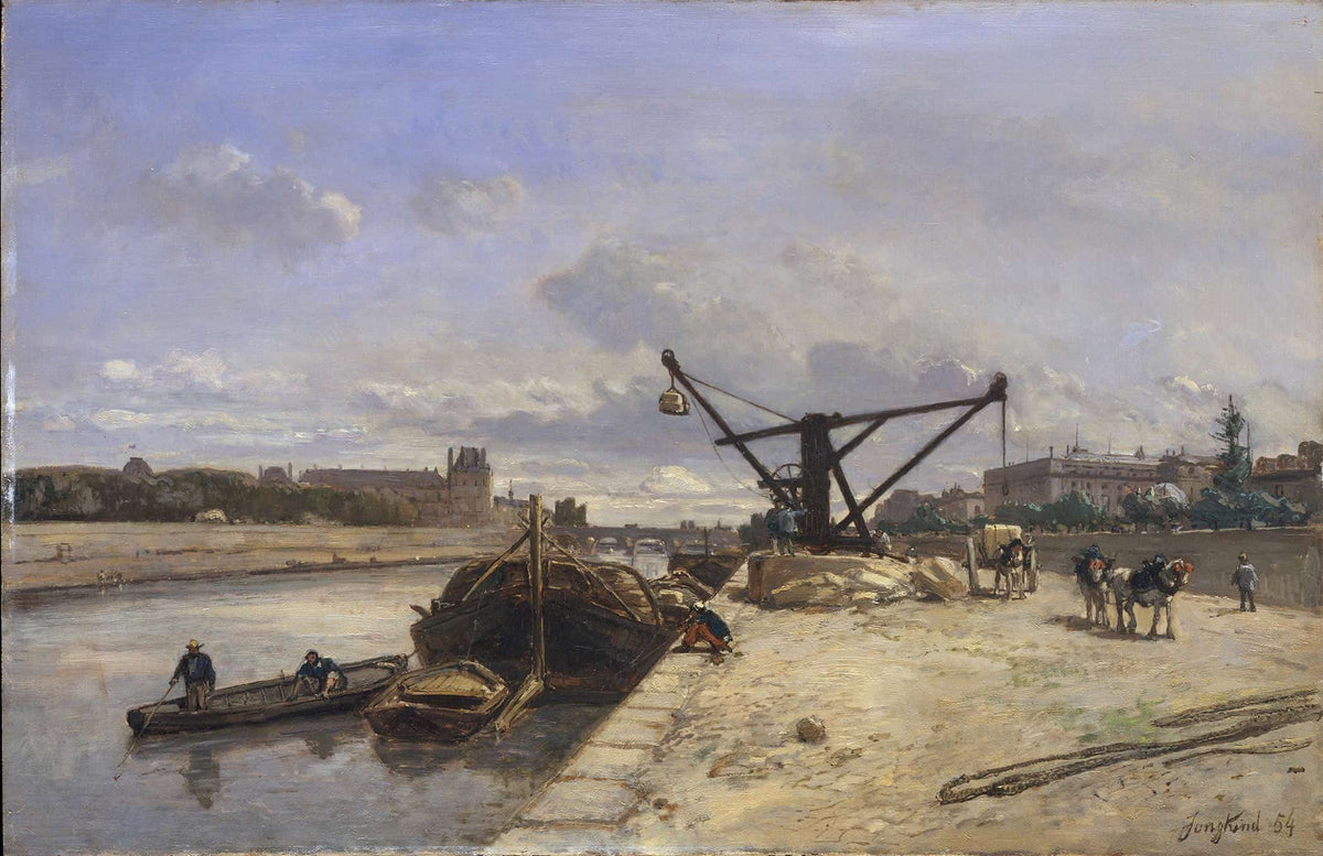 View From The Quai Dorsay by Johan Barthold Jongkind