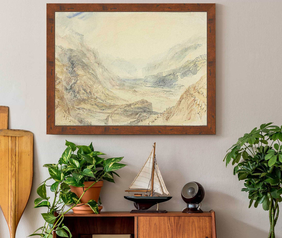 View In The St Gotthard Pass Switzerland by Joseph Mallord William Turner