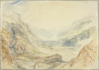 View In The St Gotthard Pass Switzerland by Joseph Mallord William Turner