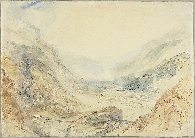 View In The St Gotthard Pass Switzerland by Joseph Mallord William Turner