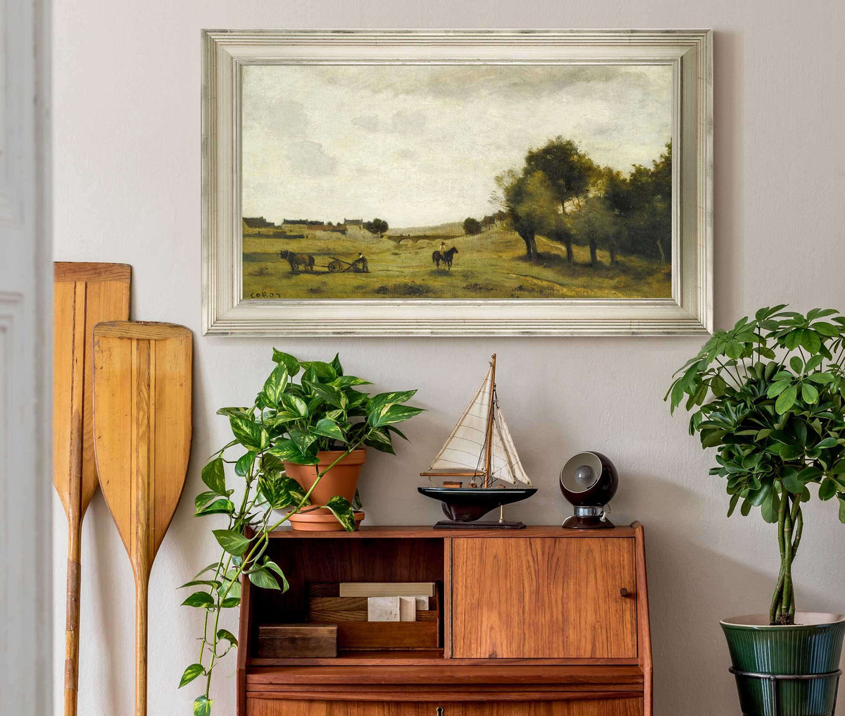 View Near Epernon by Jean Baptiste Camille Corot