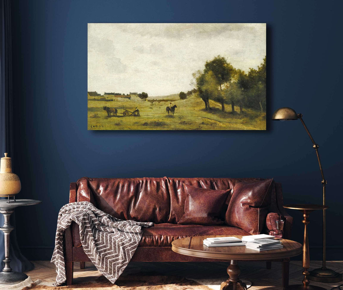 View Near Epernon by Jean Baptiste Camille Corot