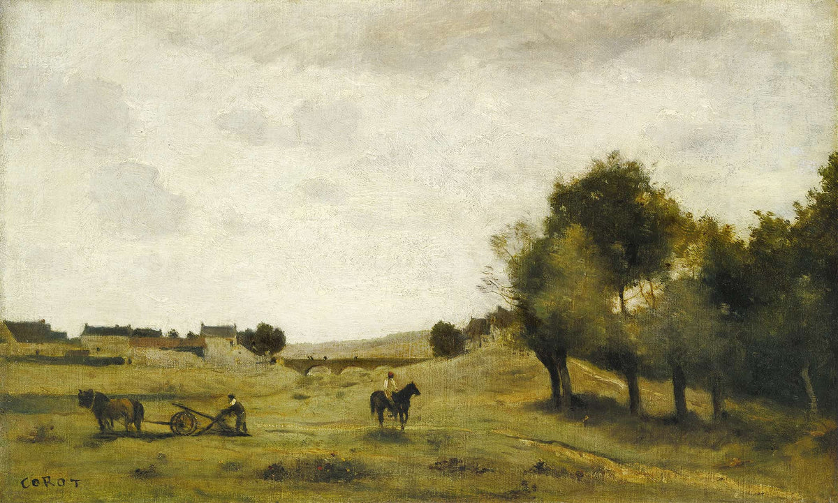 View Near Epernon by Jean Baptiste Camille Corot