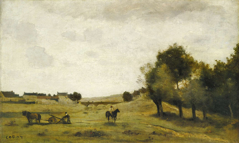 View Near Epernon by Jean Baptiste Camille Corot