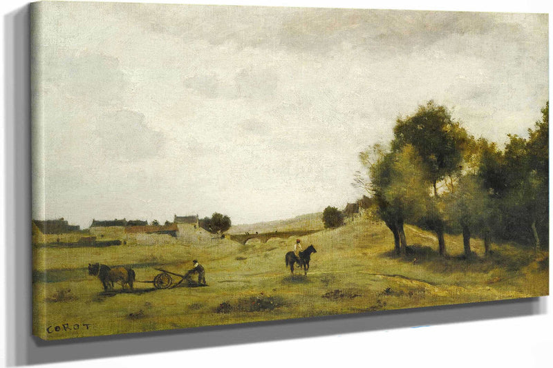 View Near Epernon by Jean Baptiste Camille Corot