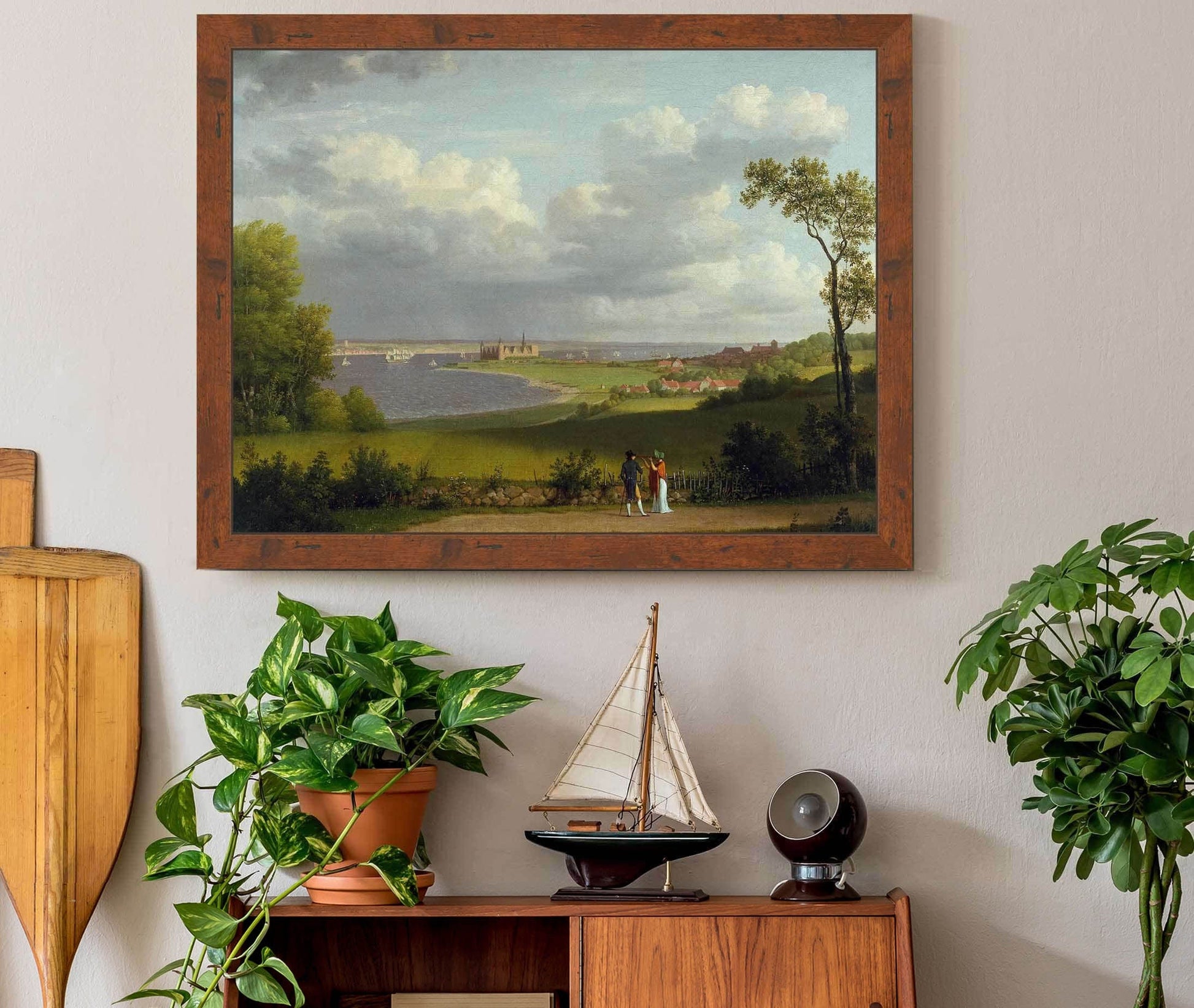 View North Of Kronborg Castle by Christoffer Wilhelm Eckersberg